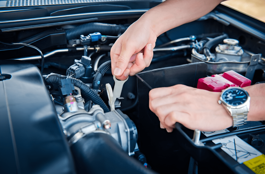 Technician checking engine condition during pre-purchase car inspection in Northern Beaches