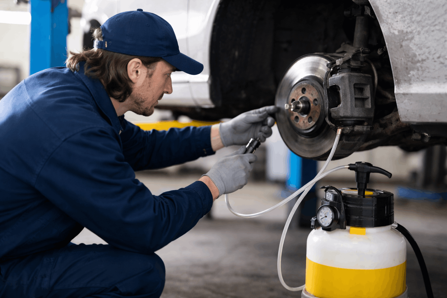Brake fluid flush service at NM Performance Mona Vale